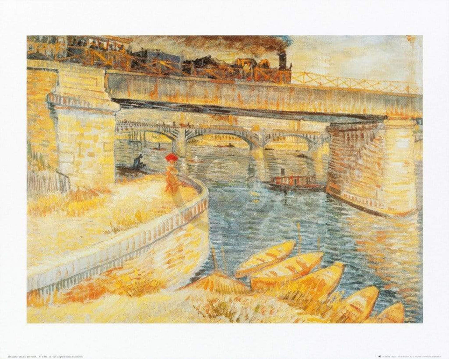 Kunstdruck Vincent Van Gogh - Il ponte di Asnieres 50x40cm