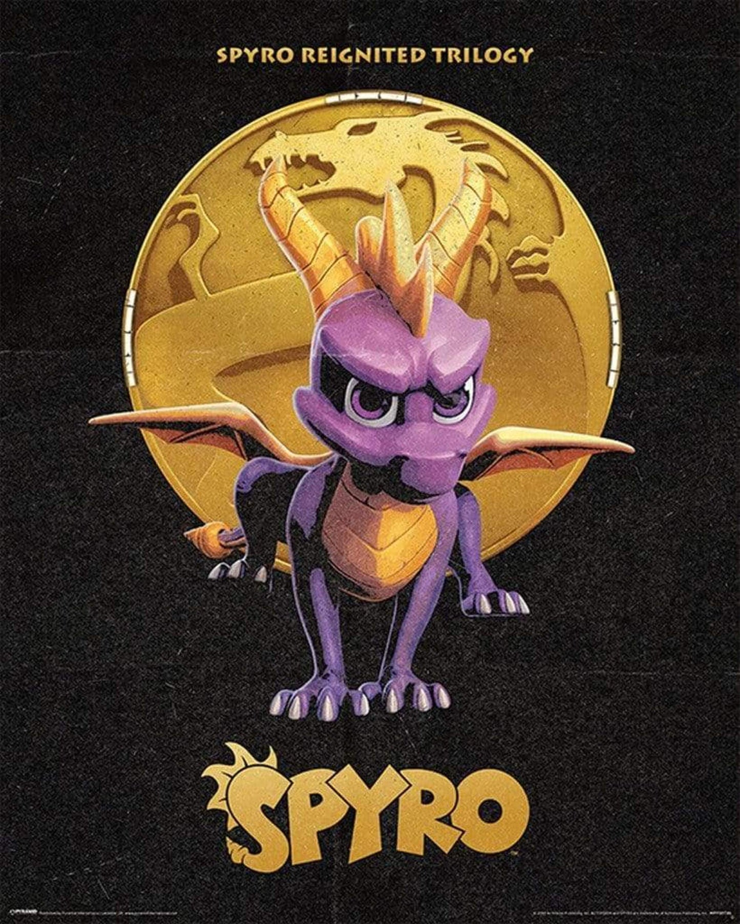 Poster Spyro Golden Dragon 40x50cm