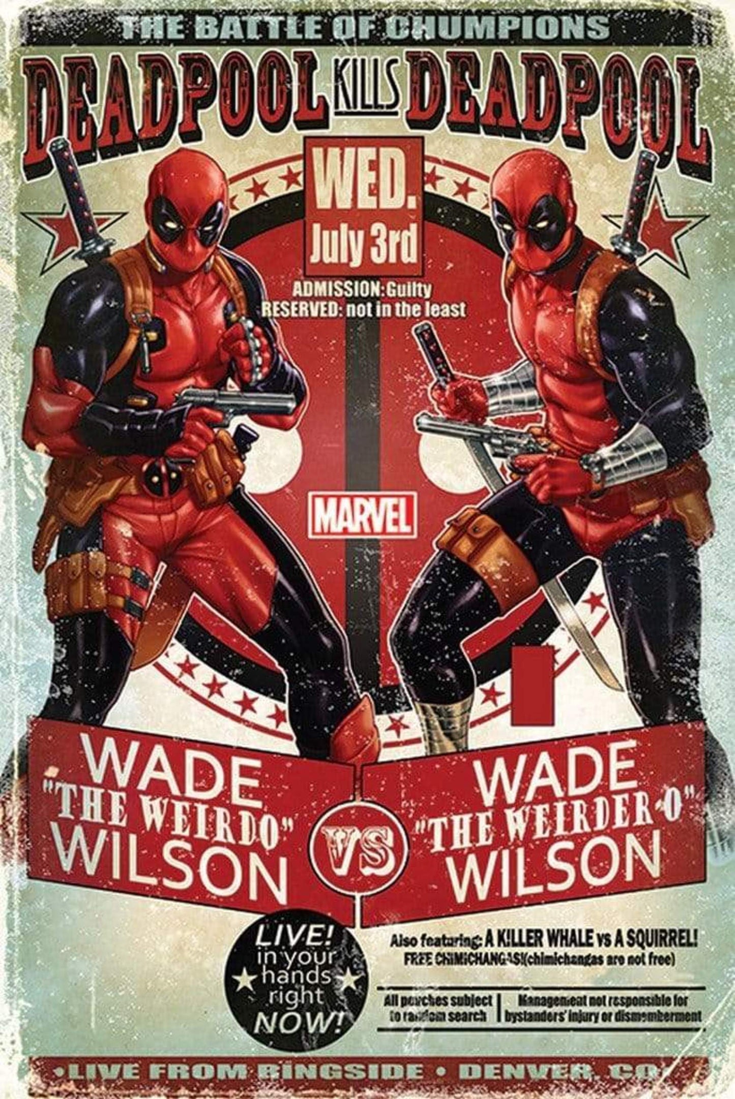 Poster Deadpool Wade vs Wade 61x91,5cm