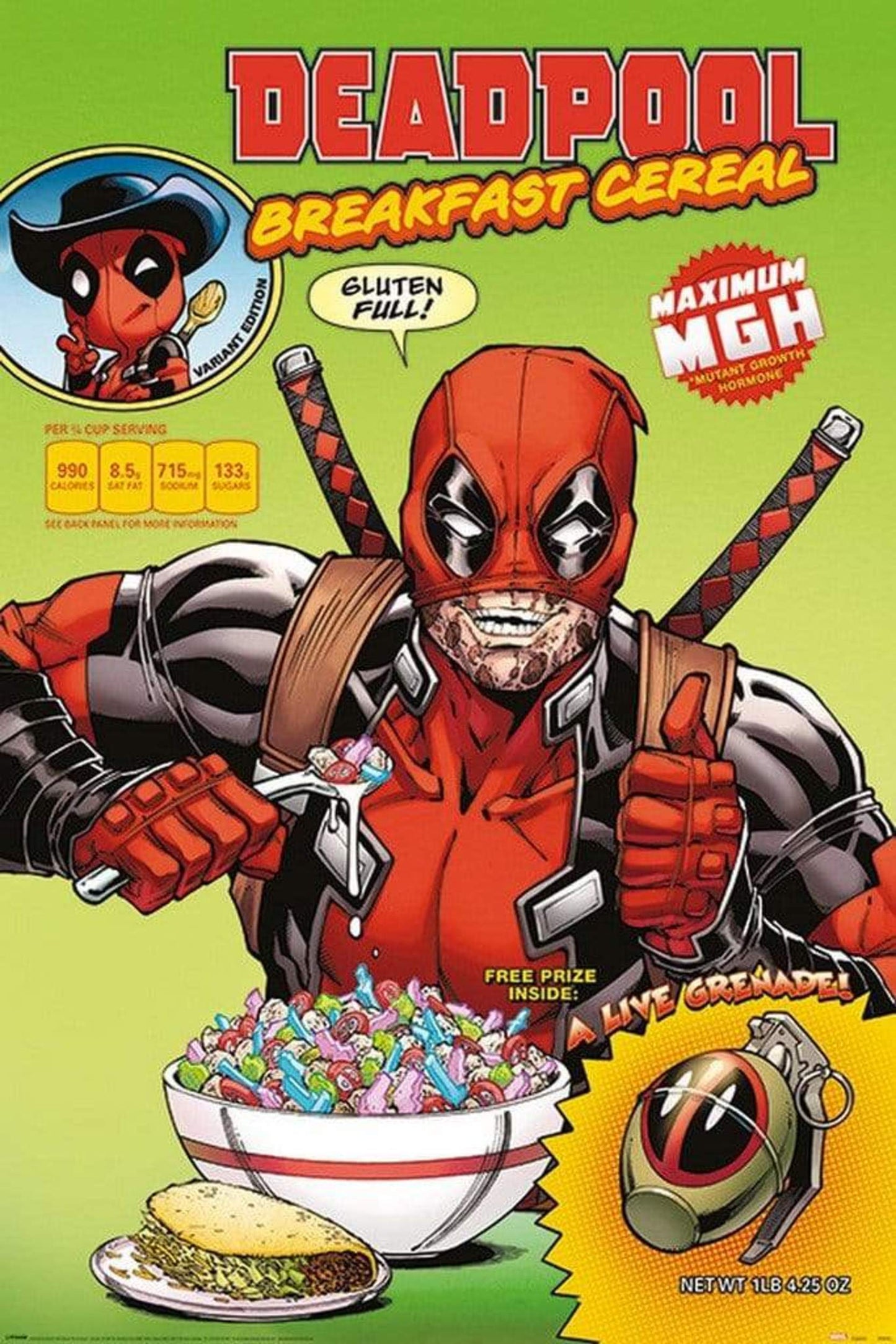 Poster Deadpool Cereal 61x91,5cm
