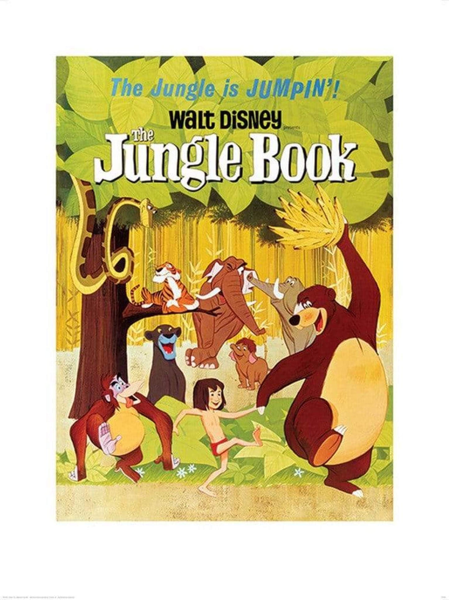 Kunstdruck The Jungle Book Jumpin 60x80cm