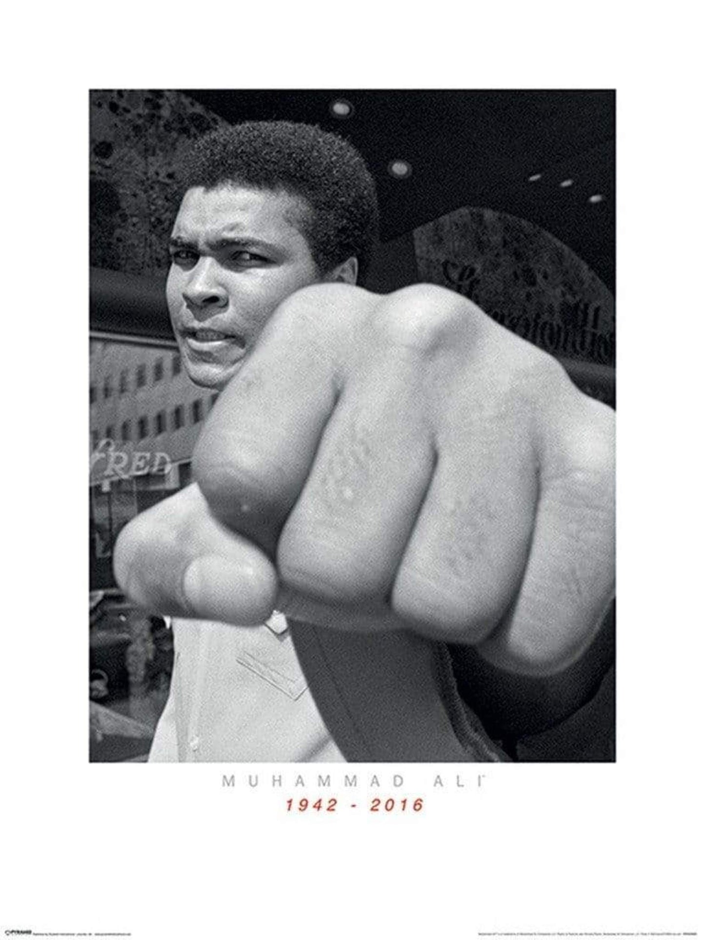 Kunstdruck Muhammad Ali Commemorative Punch 60x80cm