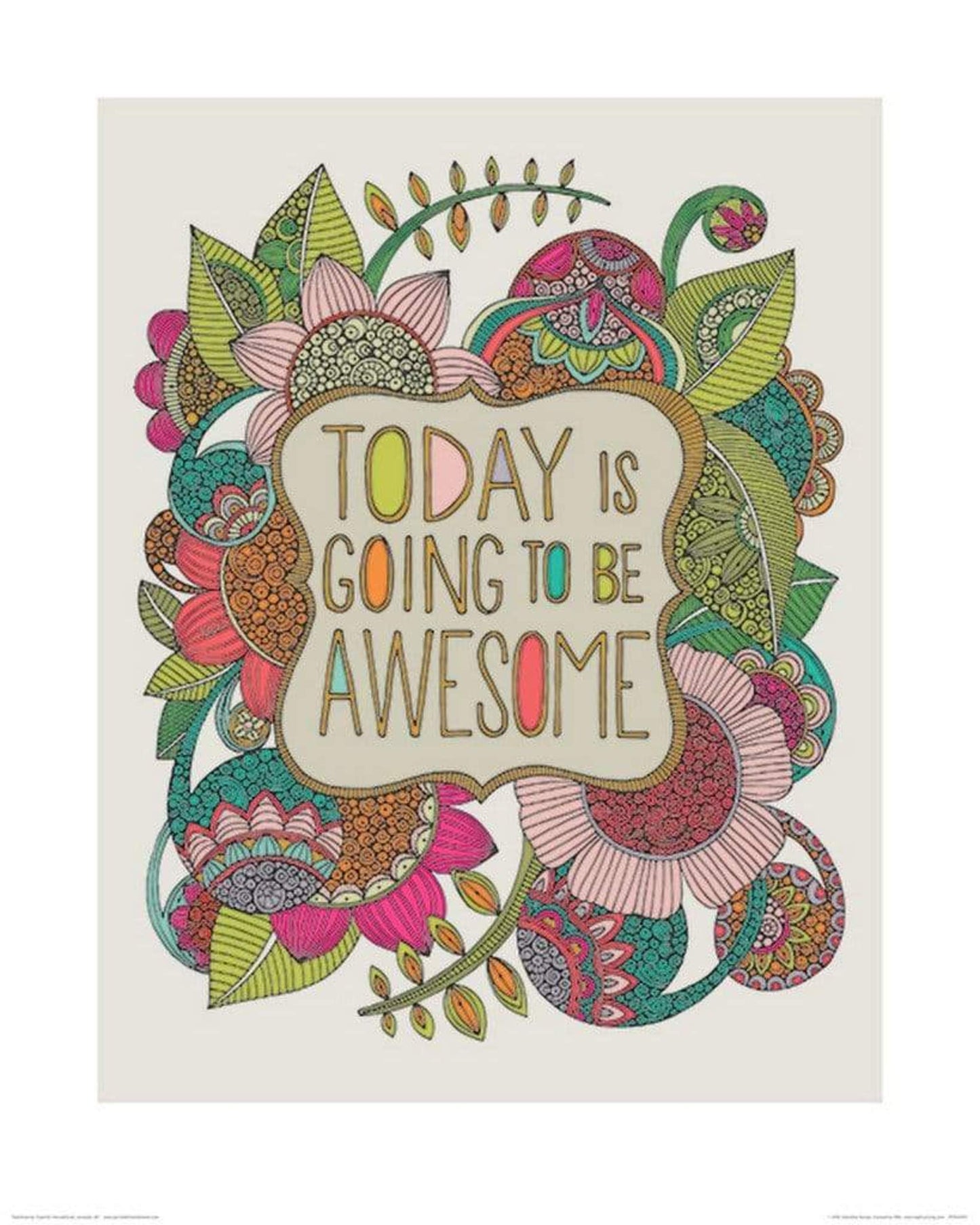 Kunstdruck Valentina Ramos - Today is Going to be Awesome 40x50cm
