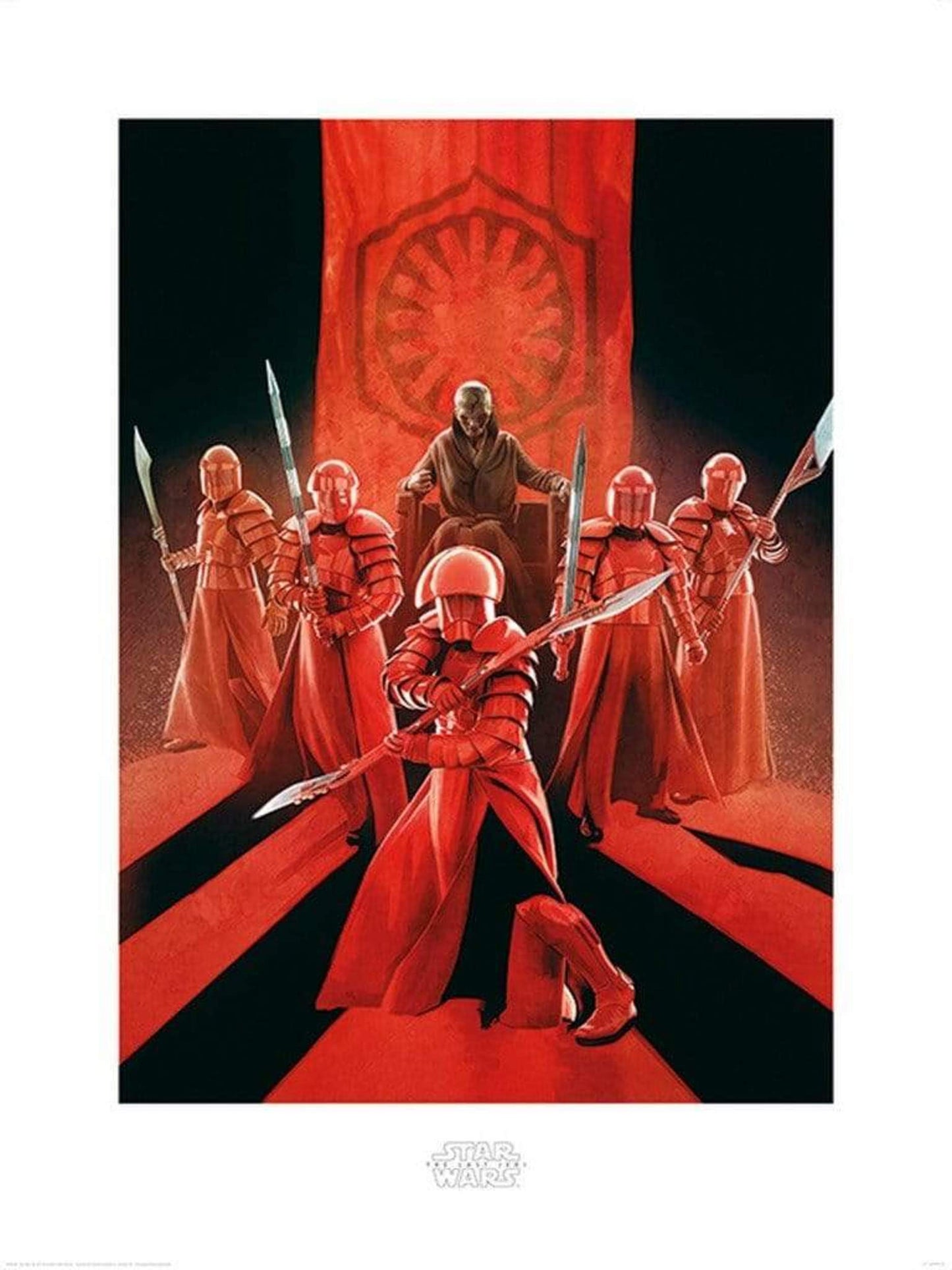 Kunstdruck Star Wars The Last Jedi Snoke and Elite Guards 60x80cm