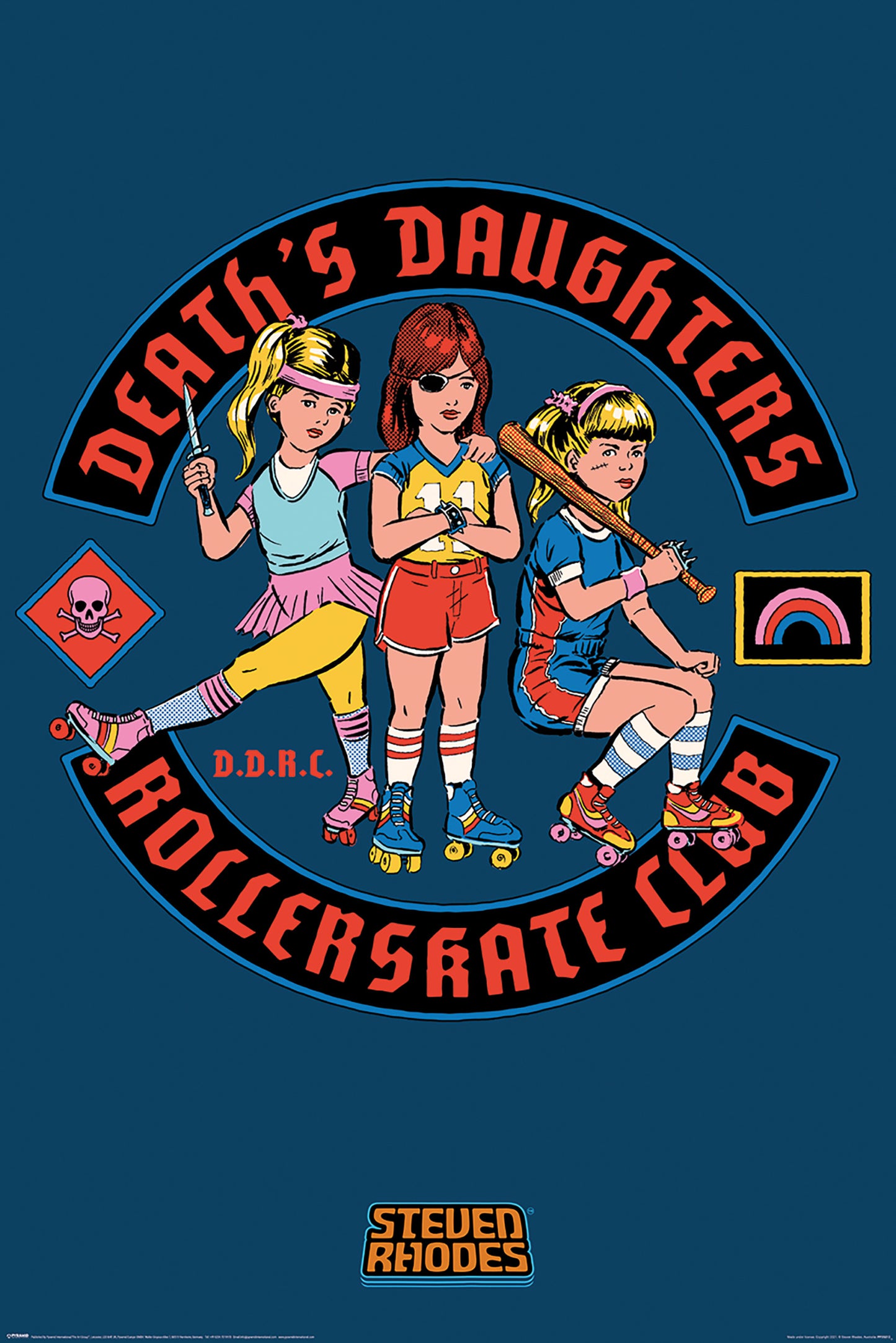 Poster Steven Rhodes - Deaths Daughters Rollerskate Club 61x91,5cm