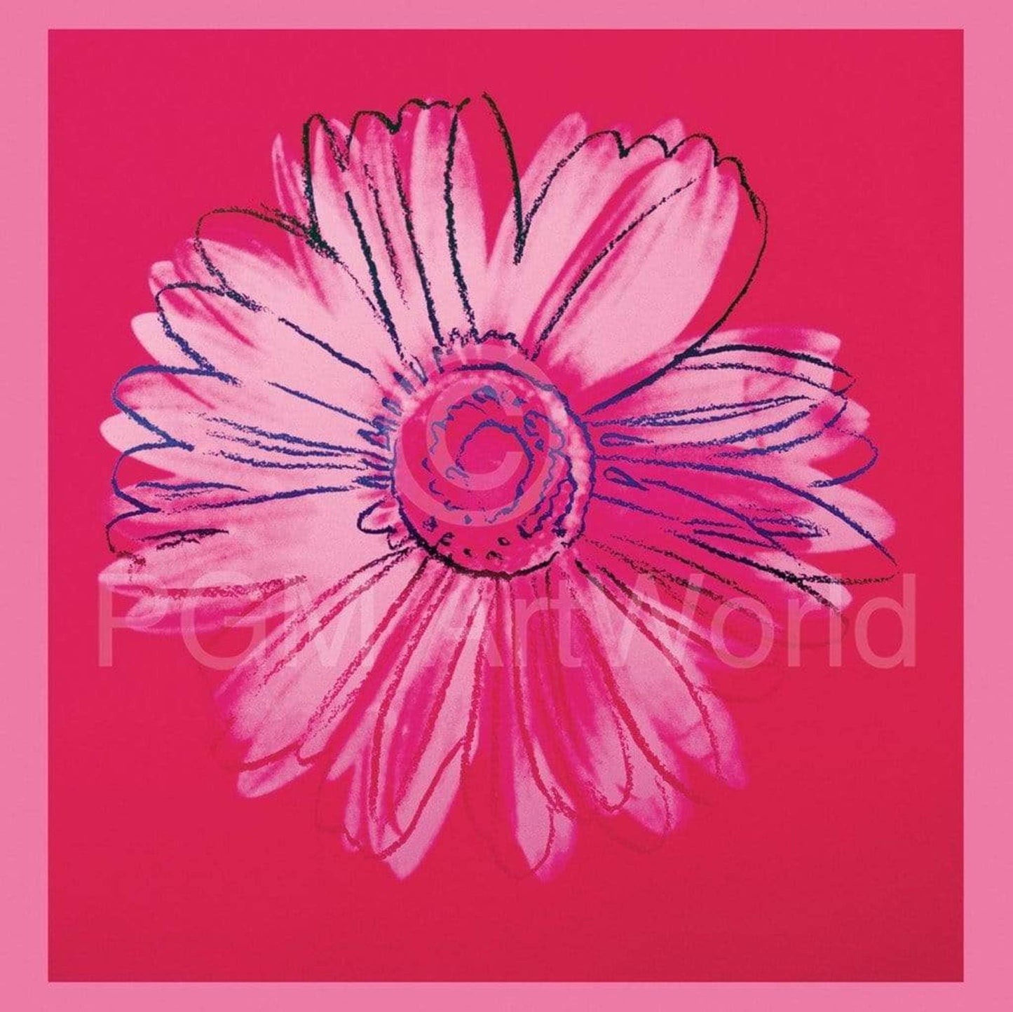 Kunstdruck Andy Warhol - Daisy 1982 90x90cm