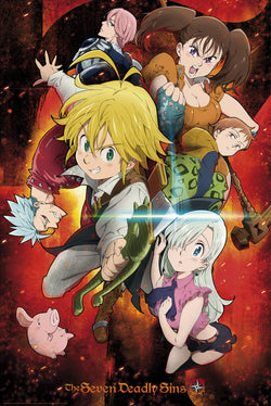 Poster The Seven Deadly Sins - Characters 61x91,5cm