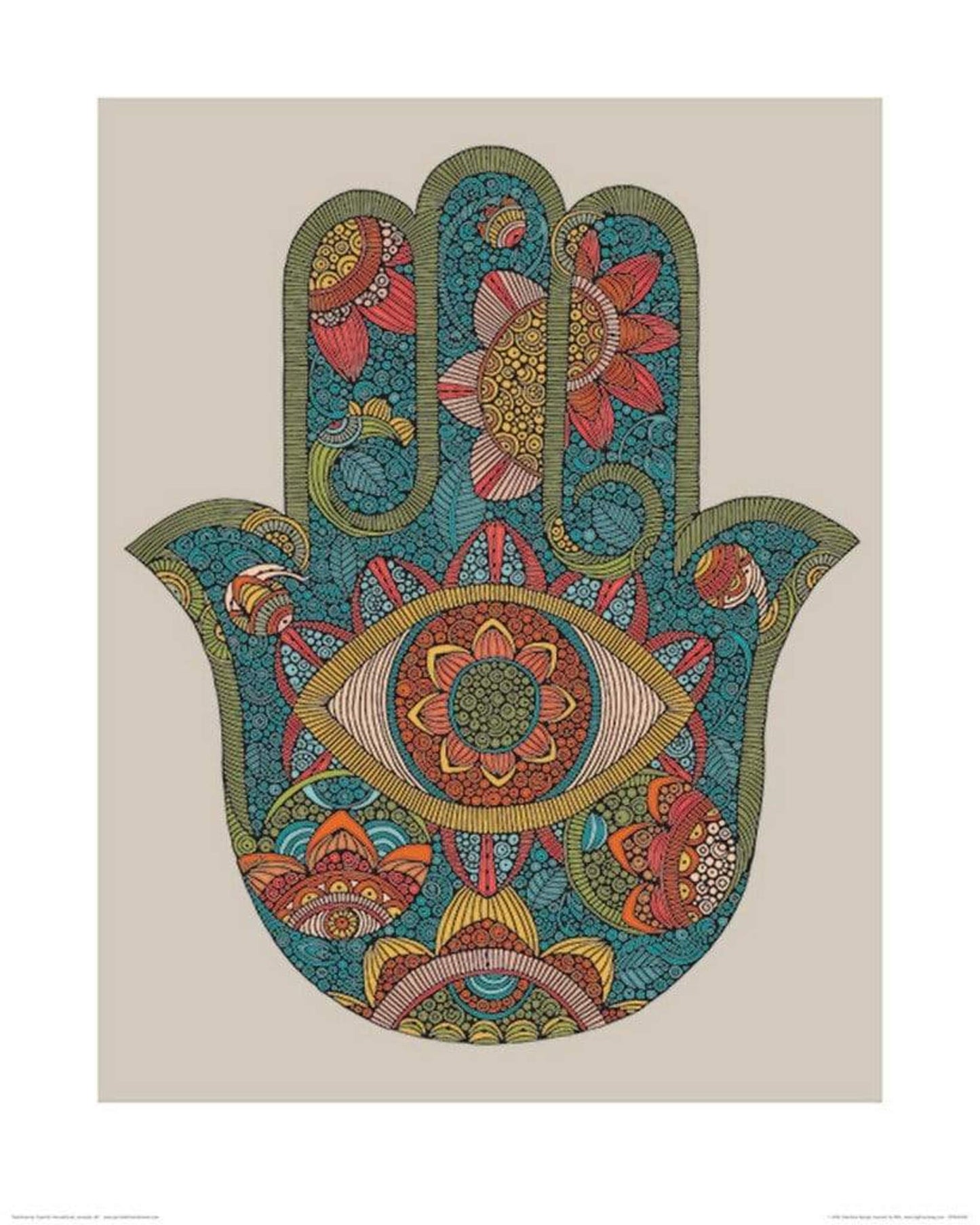 Kunstdruck Valentina Ramos - Hamsa 40x50cm
