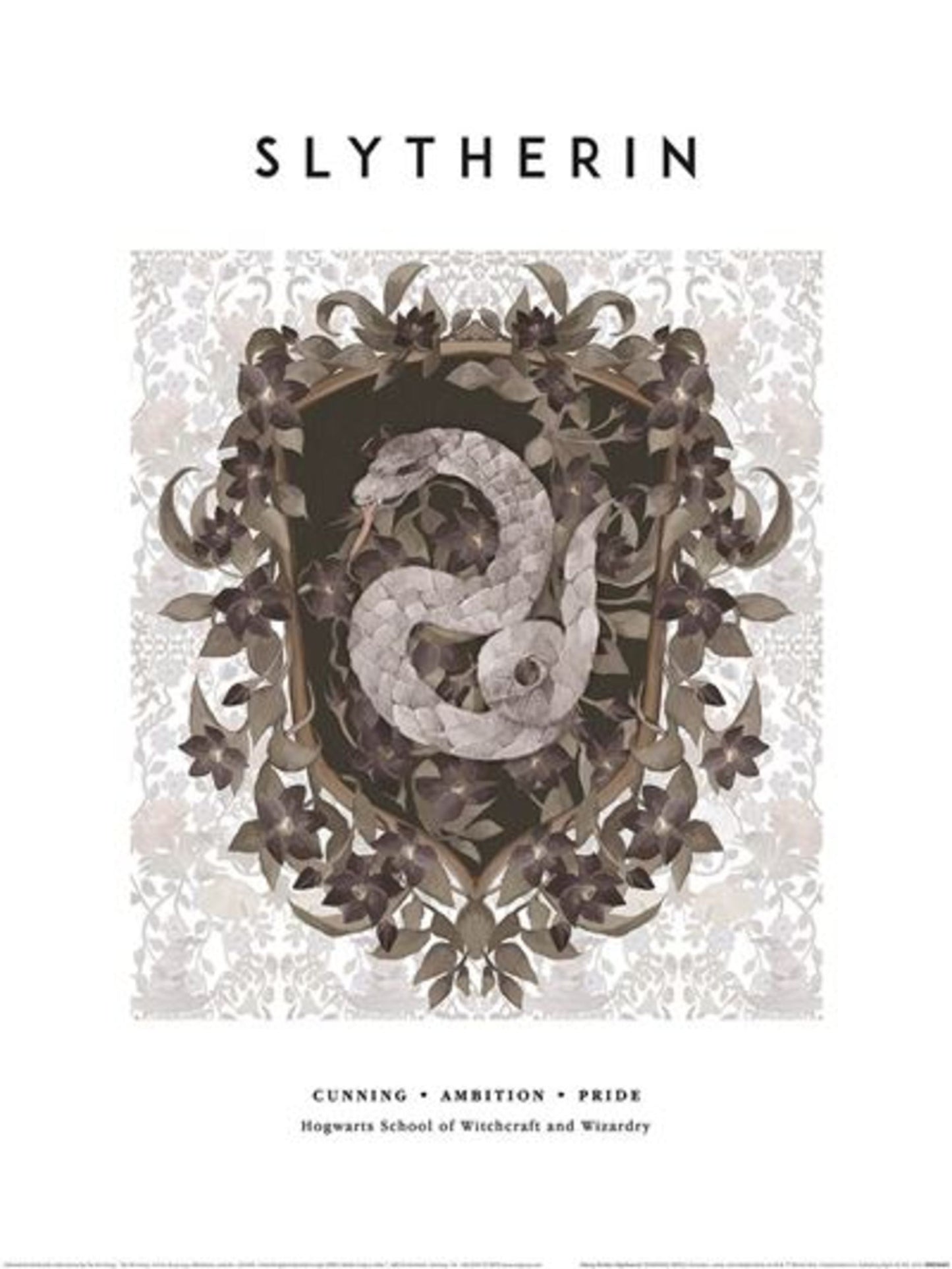 Kunstdruck Harry Potter - Slytherin 30x40cm