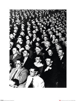 Kunstdruck Time Life - 3D Movie Viewers 60x80cm