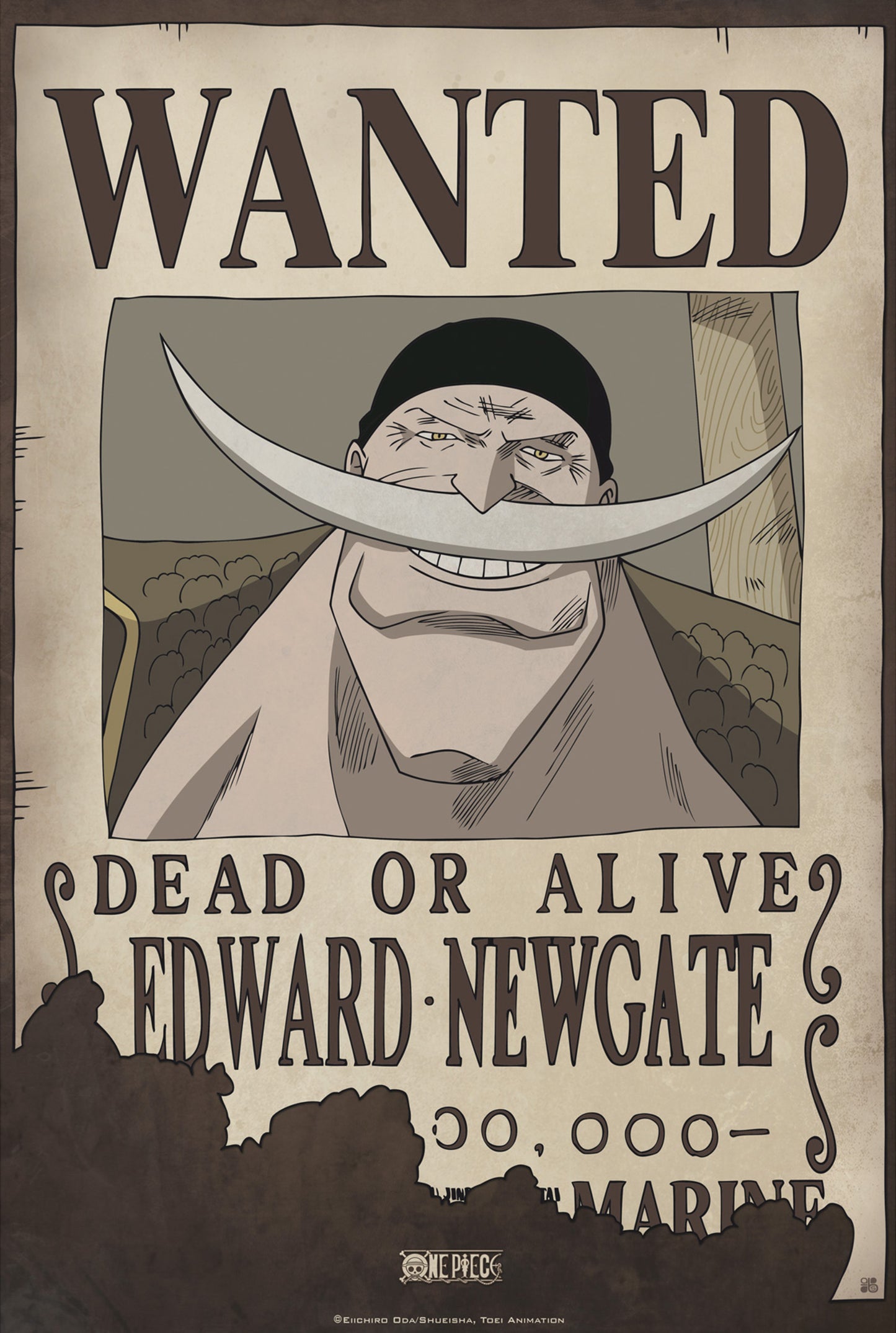 Poster One Piece - Wanted Edward Newgate 35x52cm
