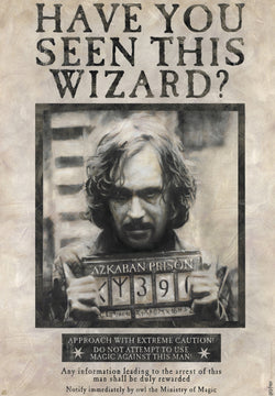 Poster Harry Potter - Wanted Sirius Black 61x91,5cm