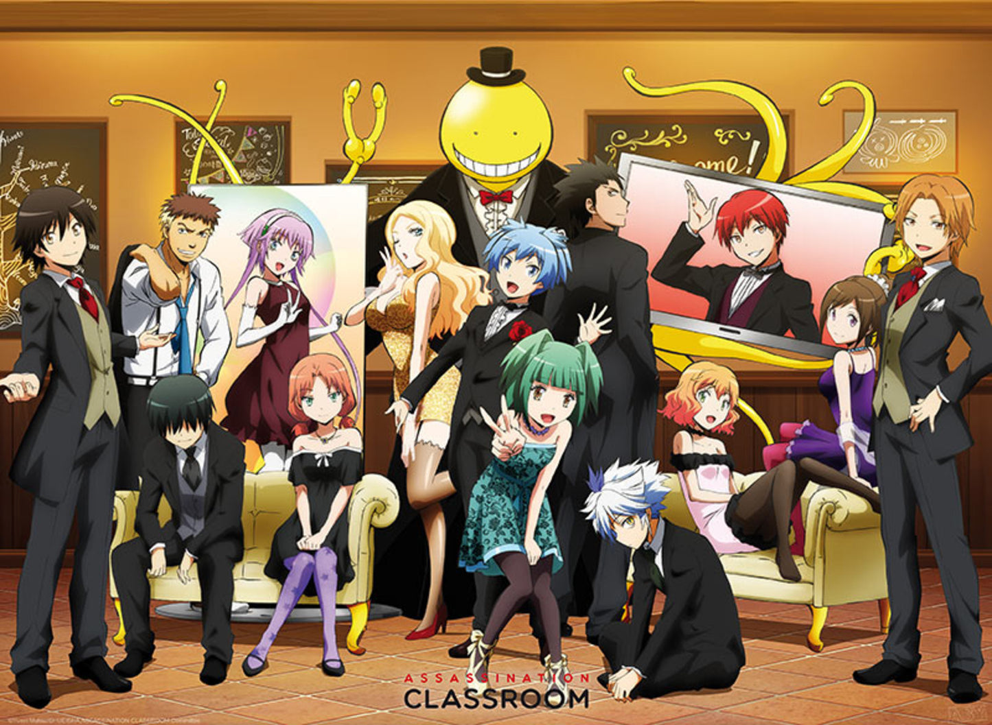 Poster Assassination Classroom - Elegant group 52x38cm
