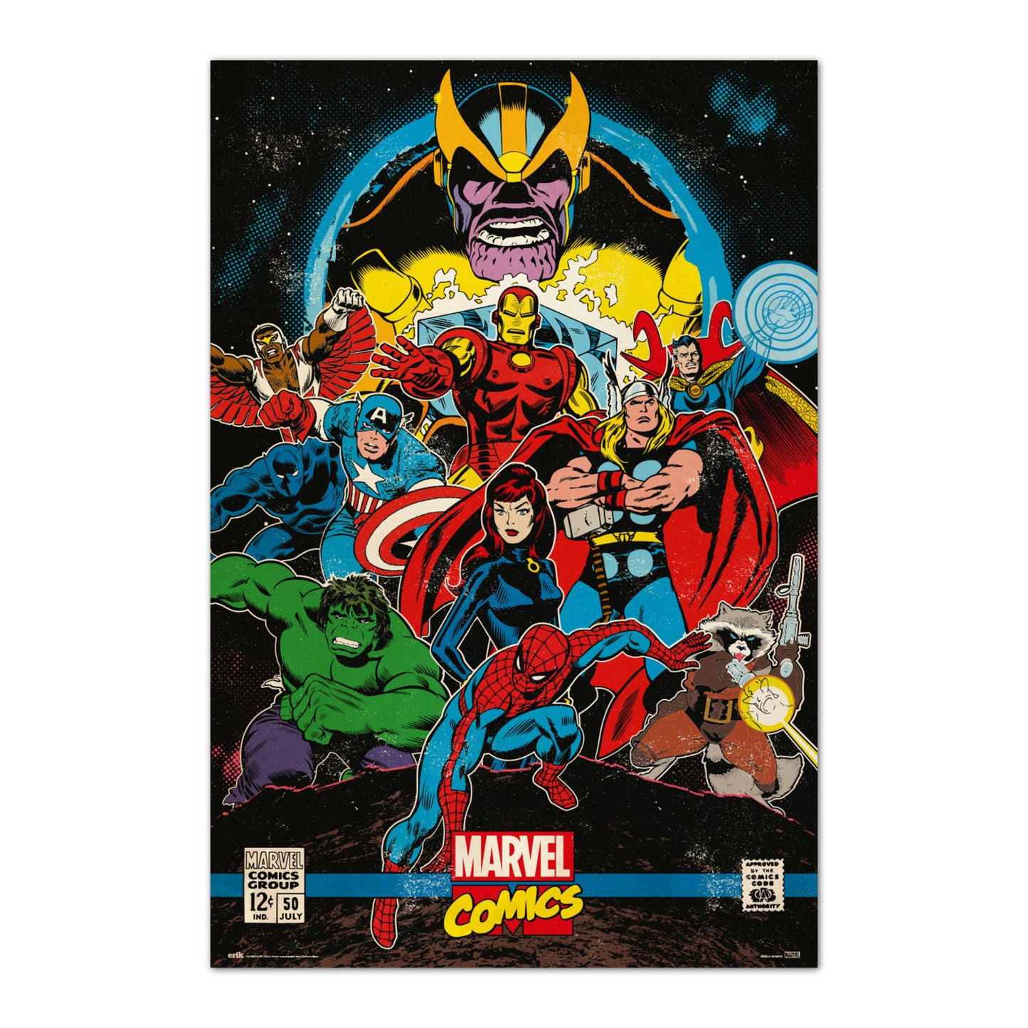 Poster Marvel Comics - Infinity Retro 61x91,5cm