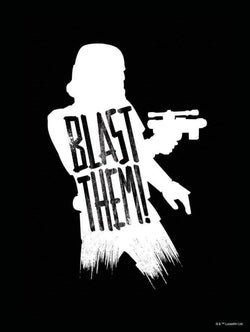 Kunstdruck Star Wars - Silhouette Quotes Stormtrooper 30x40cm