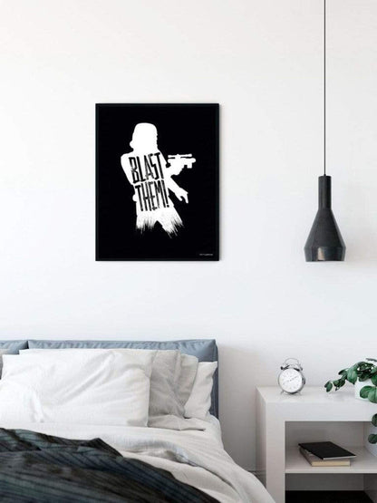 Kunstdruck Star Wars - Silhouette Quotes Stormtrooper 50x70cm