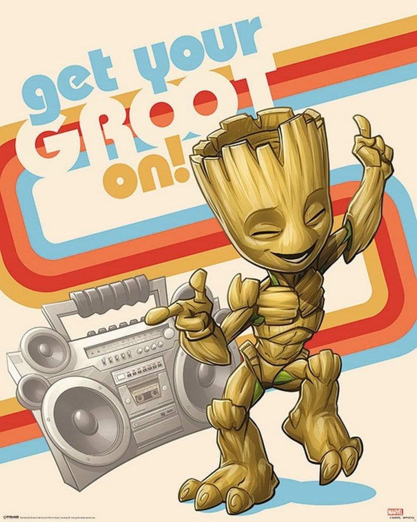 Poster Guardians of the Galaxy - Vol 2 Get Your Groot - On 40x50cm
