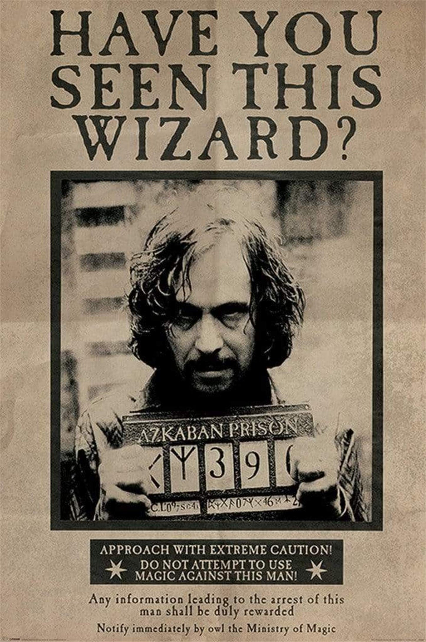 Poster Harry Potter - Wanted Sirius Black 61x91,5cm