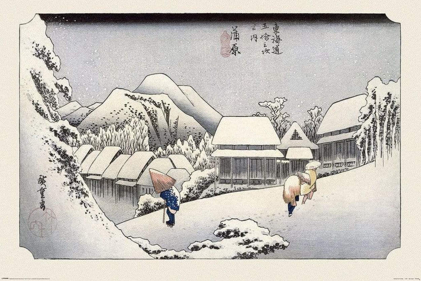 Poster Hiroshige - Kambara 91,5x61cm