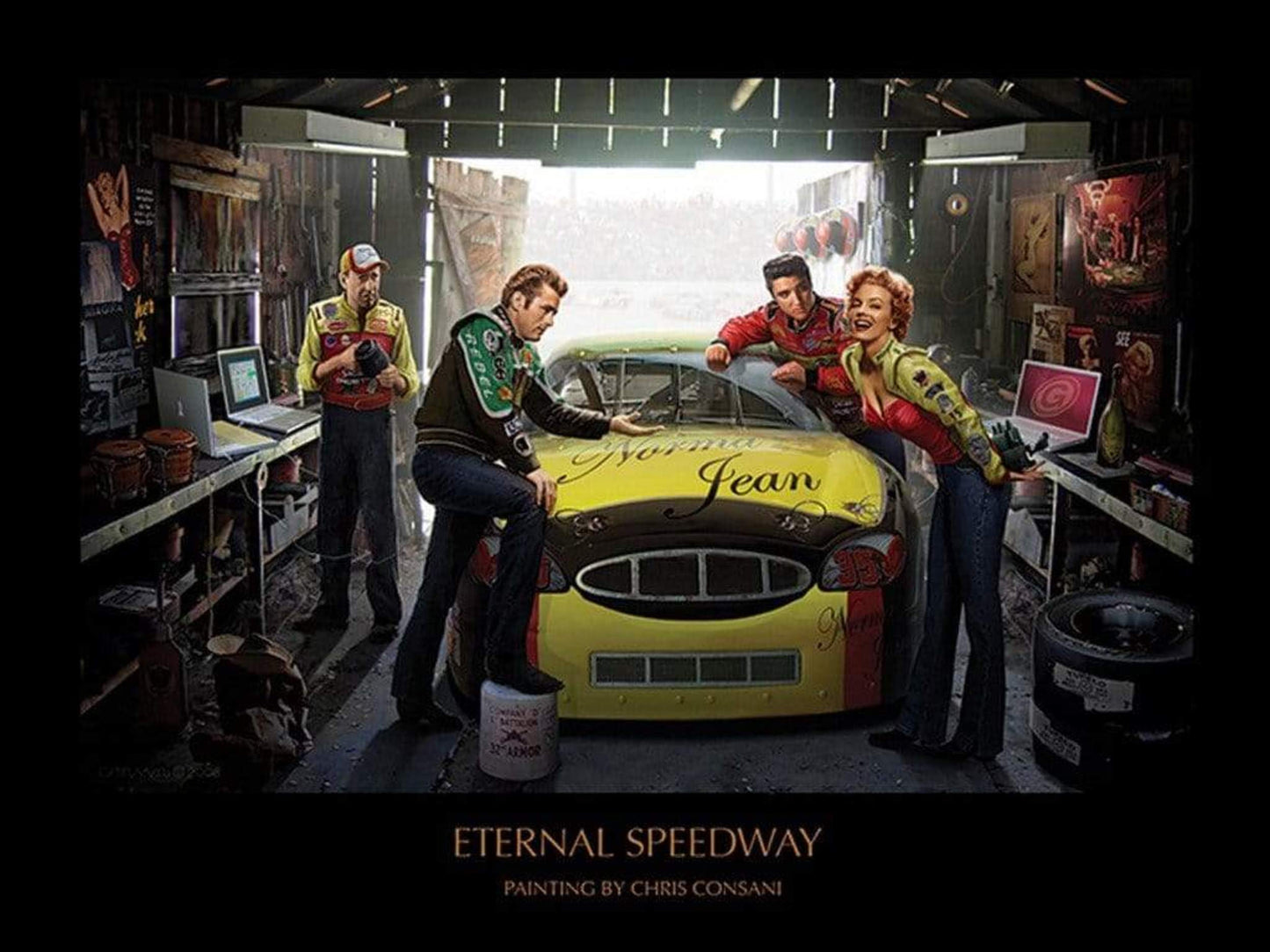 Kunstdruck Chris Consani - Eternal Speedway 80x60cm