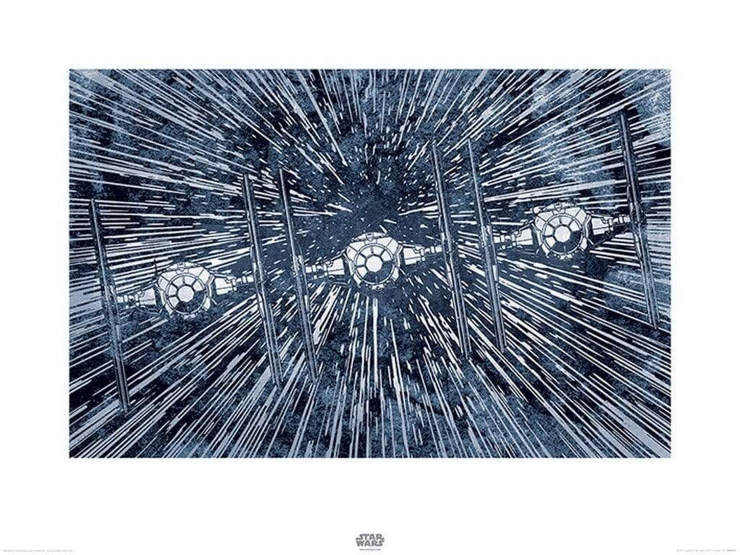 Kunstdruck Star Wars - Episode VII TIE Fighters 80x60cm