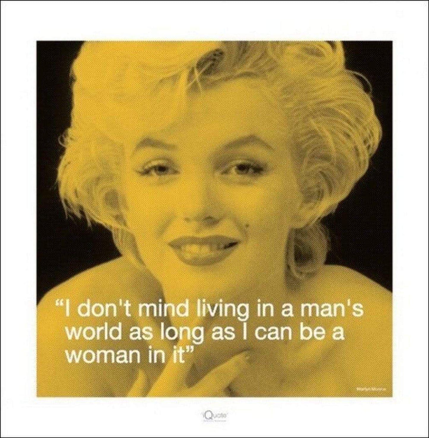 Kunstdruck Marilyn Monroe - iQuote Mans World 40x40cm