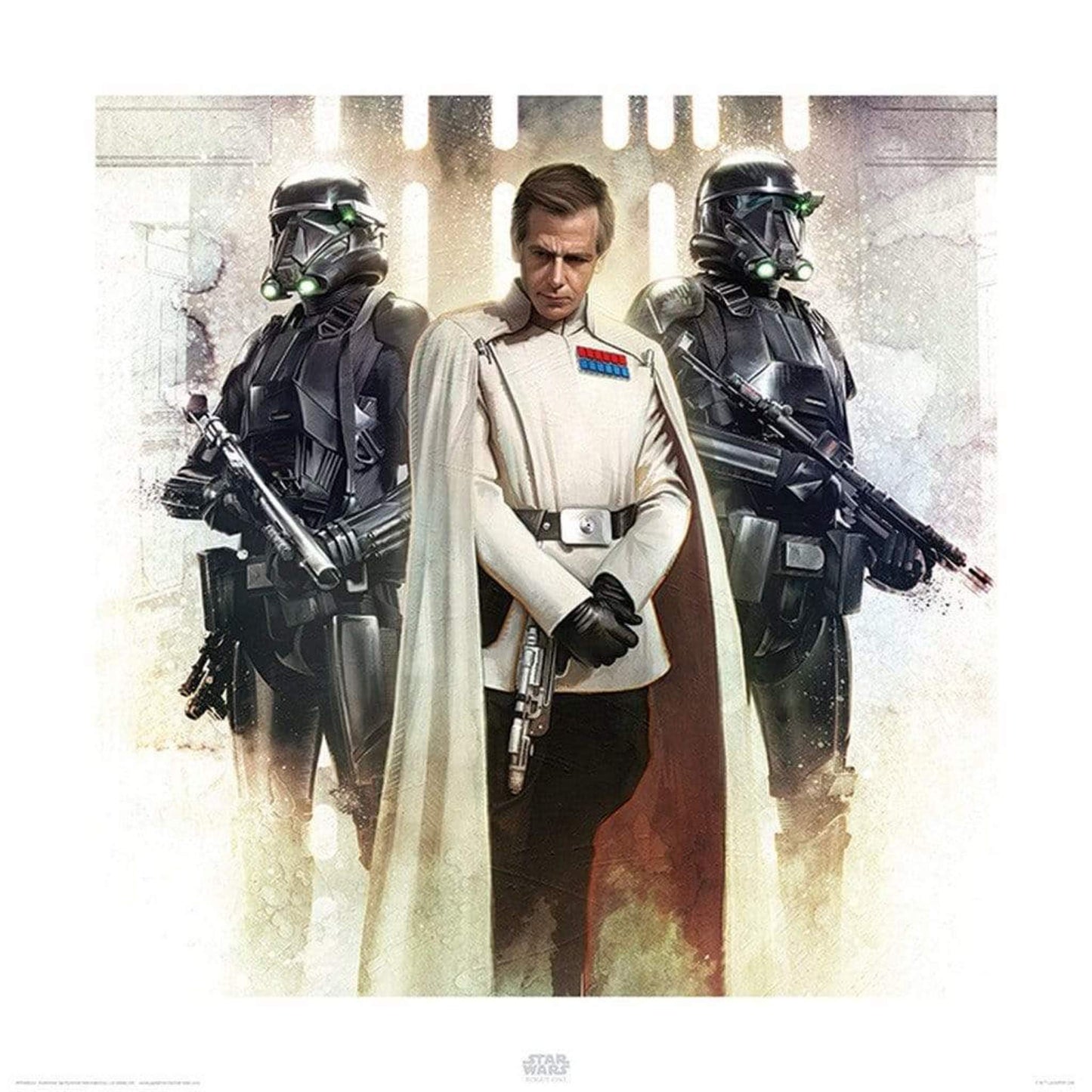 Kunstdruck Star Wars - Rogue One Krennic and Death Troopers 40x40cm