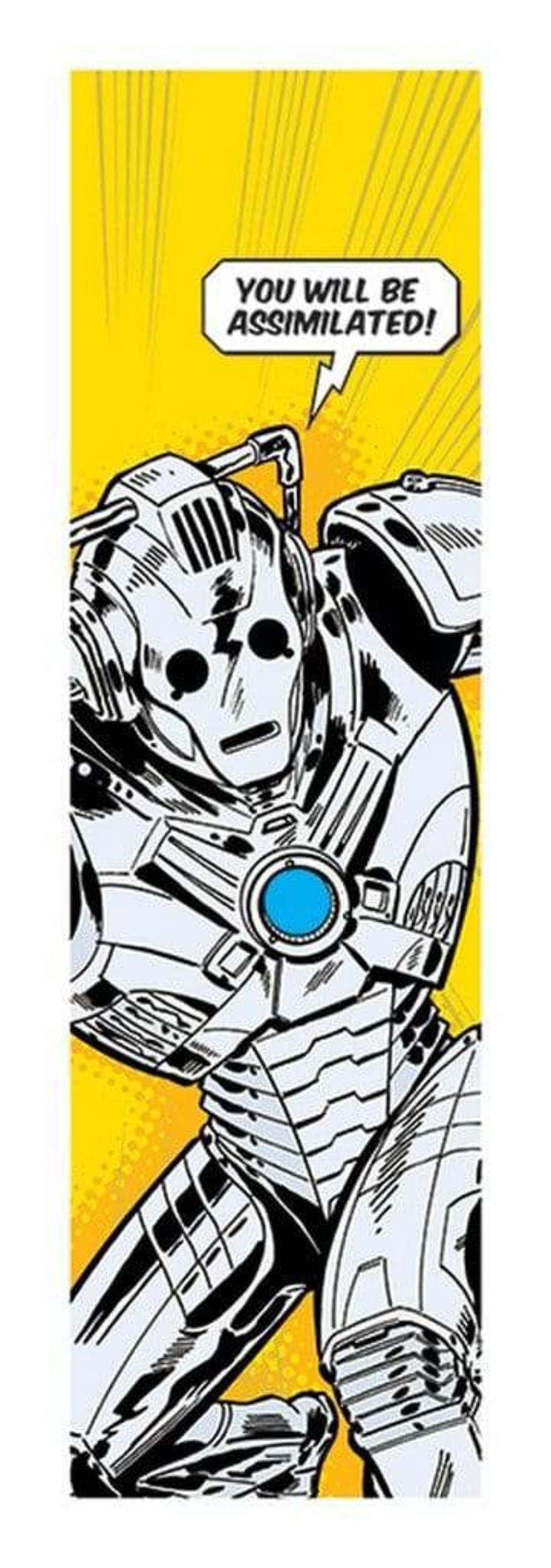 Kunstdruck Doctor Who - Comic Cyberman 33x95cm
