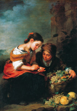 Kunstdruck B.E. Murillo - Die kleine Obsthändlerin 48x69cm