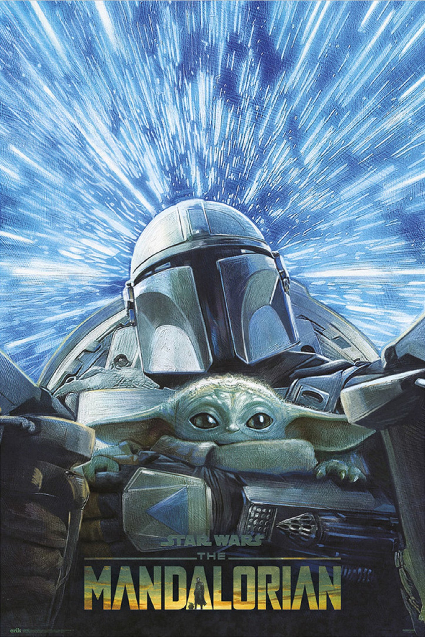 Poster Star Wars - The Mandalorian - Hyperspace 61x91,5cm