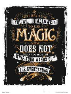 Kunstdruck Harry Potter - Magic 30x40cm