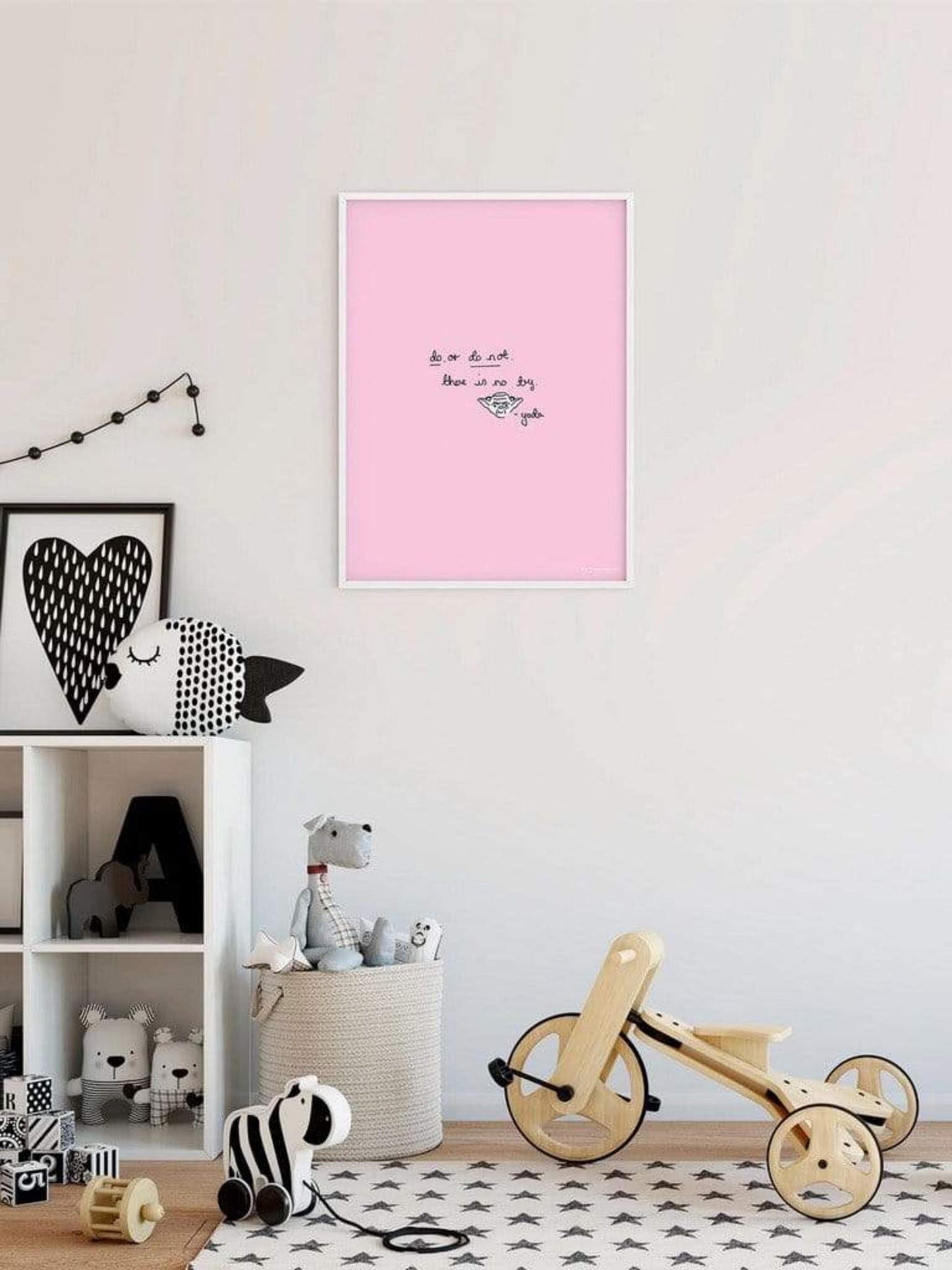 Kunstdruck Star Wars - Quote Yoda Cute 40x50cm