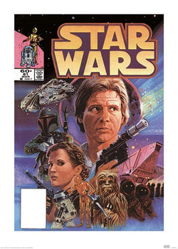 Kunstdruck Star Wars - Captain Solo 50x70cm