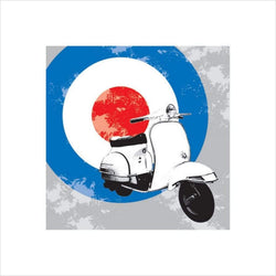 Kunstdruck Scooter 40x40cm