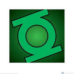 Kunstdruck DC Comics - Green Lantern - Symbol 40x40cm