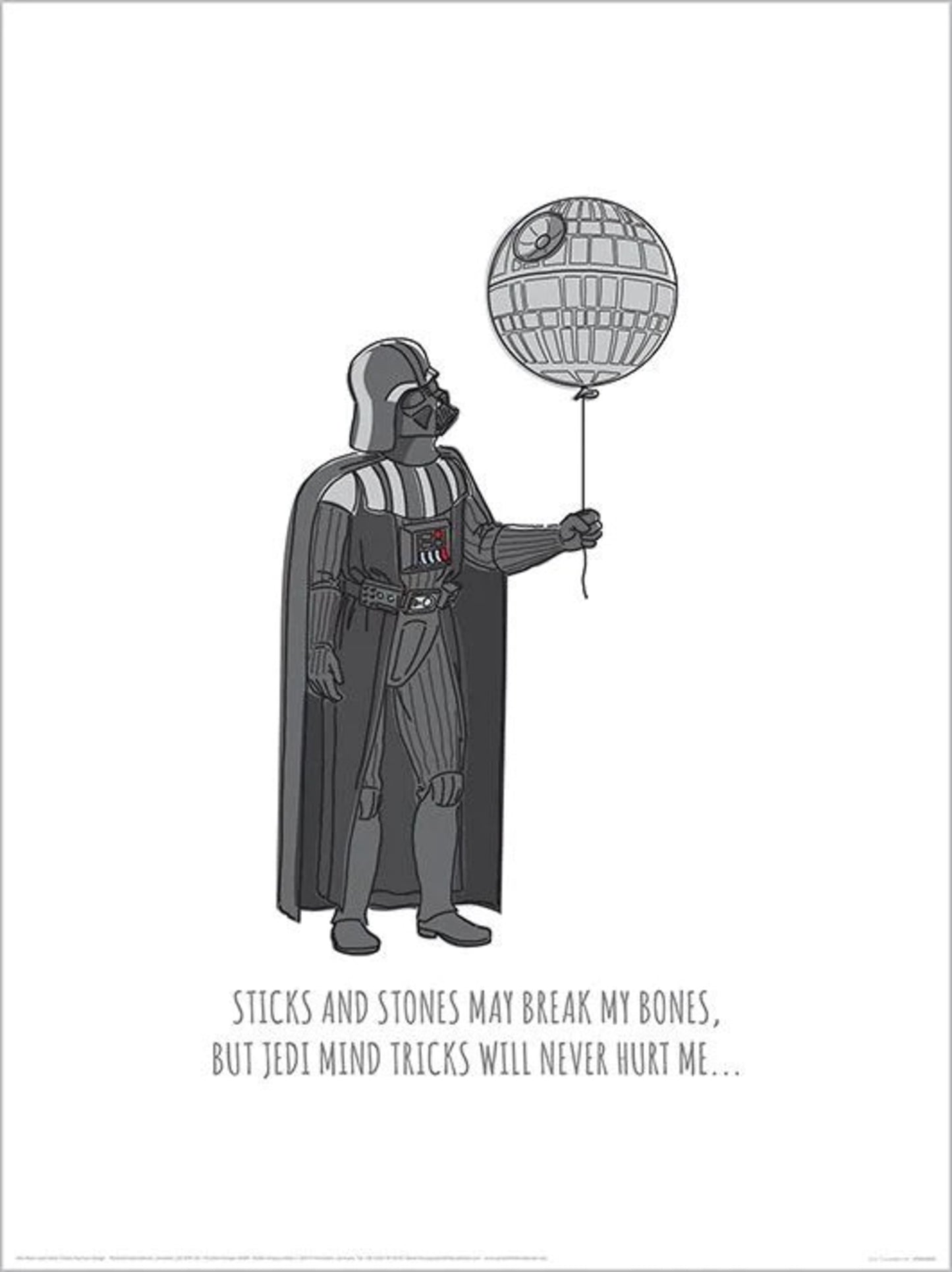 Kunstdruck Star Wars - Jedi MinTricks 30x40cm