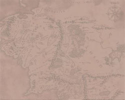 Kunstdruck The Lord of the Rings - Middle Earth 40x50cm