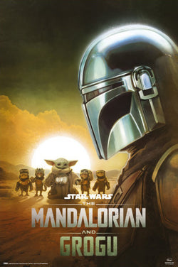 Poster Star Wars - The Mandalorian and Grogu - Din Djarin 61x91,5cm