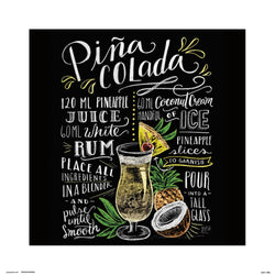 Kunstdruck Lily and Val - Pina Colada 30x30cm