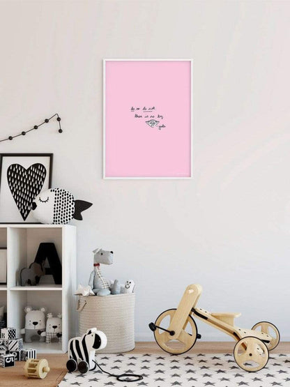 Kunstdruck Star Wars - Quote Yoda Cute 40x50cm