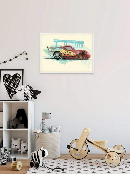 Kunstdruck Cars - Lightning McQueen - 50x40cm
