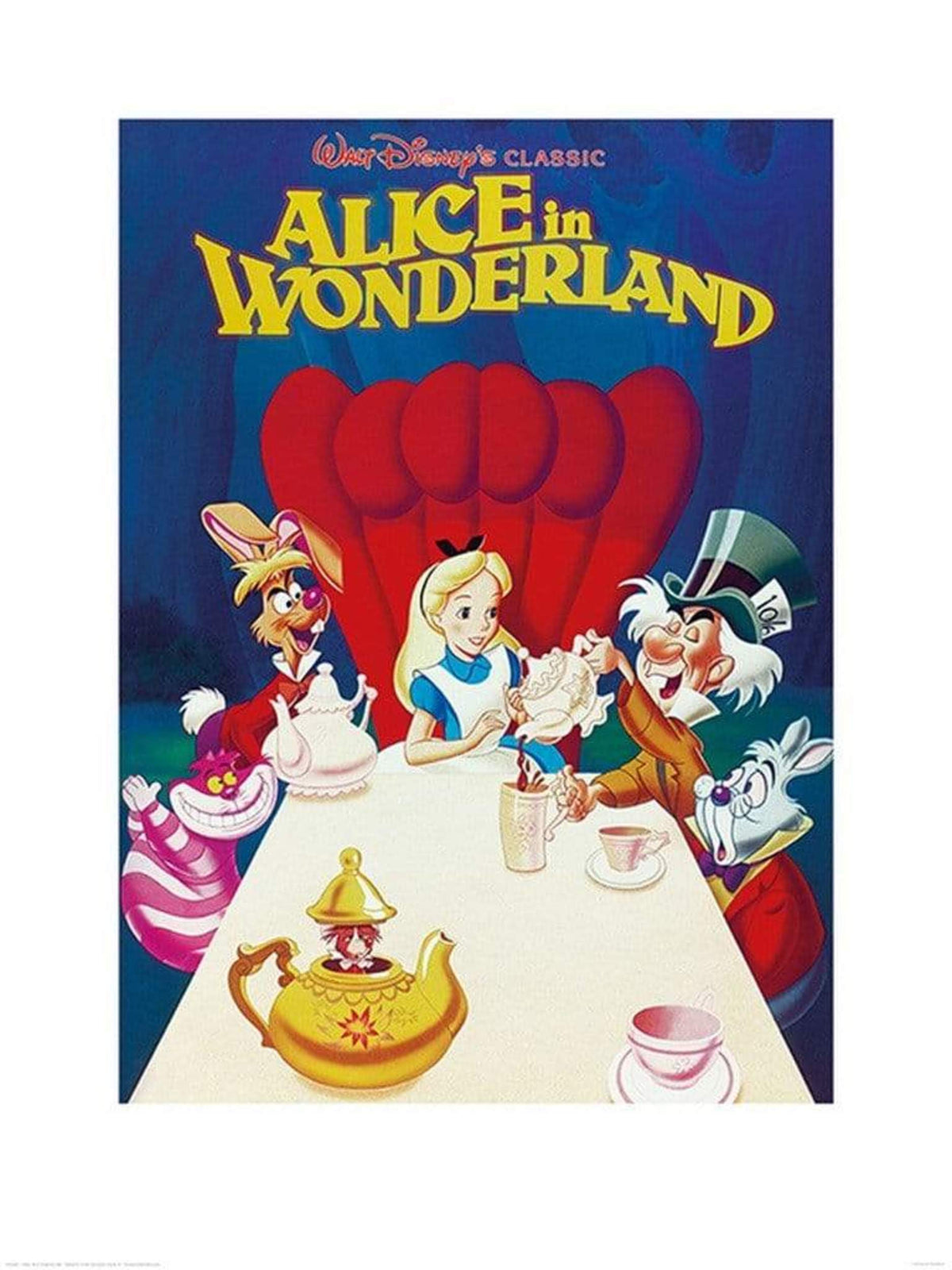 Kunstdruck Alice in Wonderland 1989 60x80cm