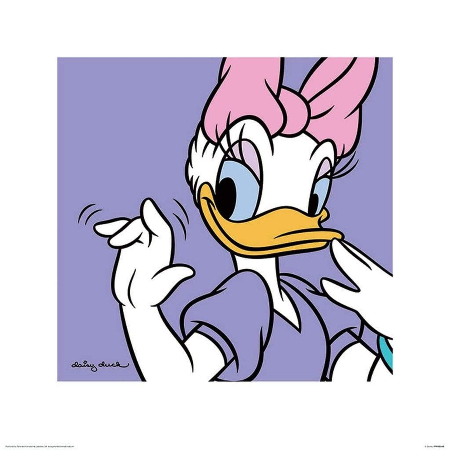 Kunstdruck Daisy Duck Lilac 40x40cm