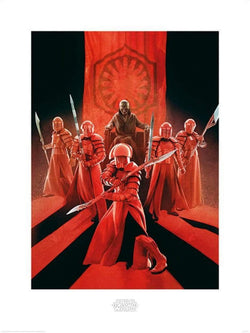 Kunstdruck Star Wars - The Last Jedi Snoke and Elite Guards 60x80cm
