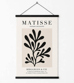 Posterhänger 75cm Schwarz - Posterleiste mit Aufhängauge