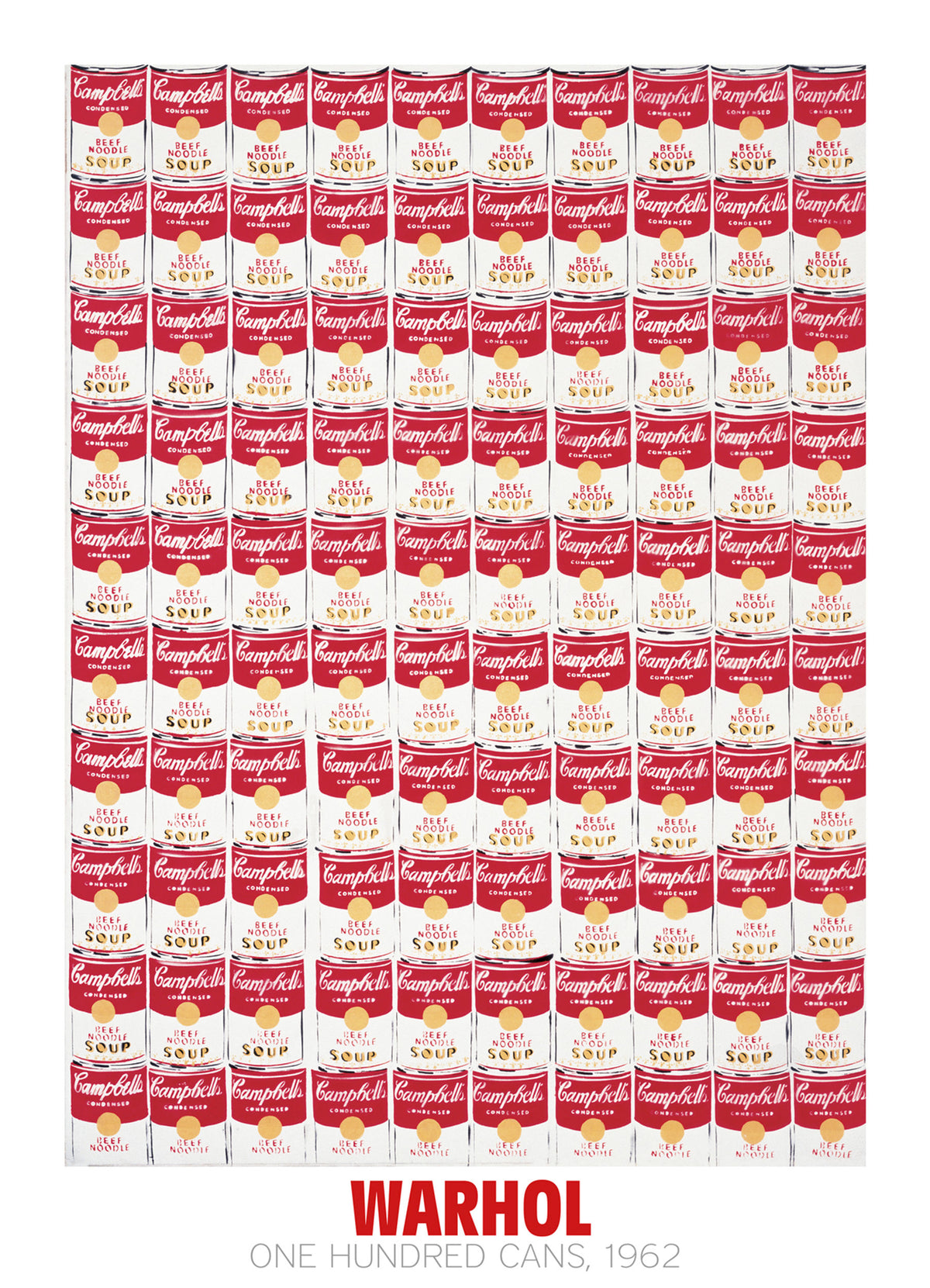 Kunstdruck Andy Warhol - One Hundred Cans 1962 65x90cm