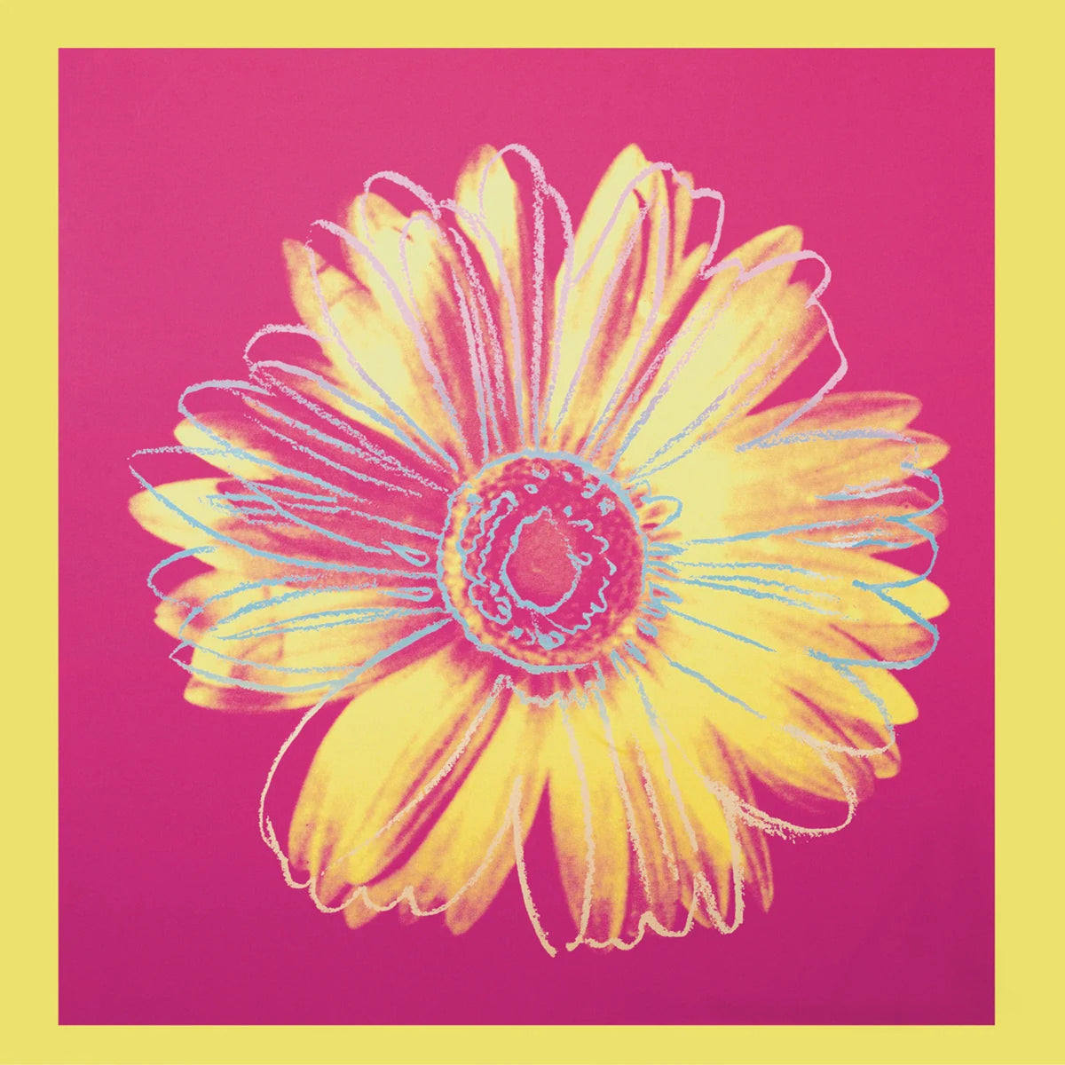 Kunstdruck Andy Warhol - Daisy 1982 90x90cm