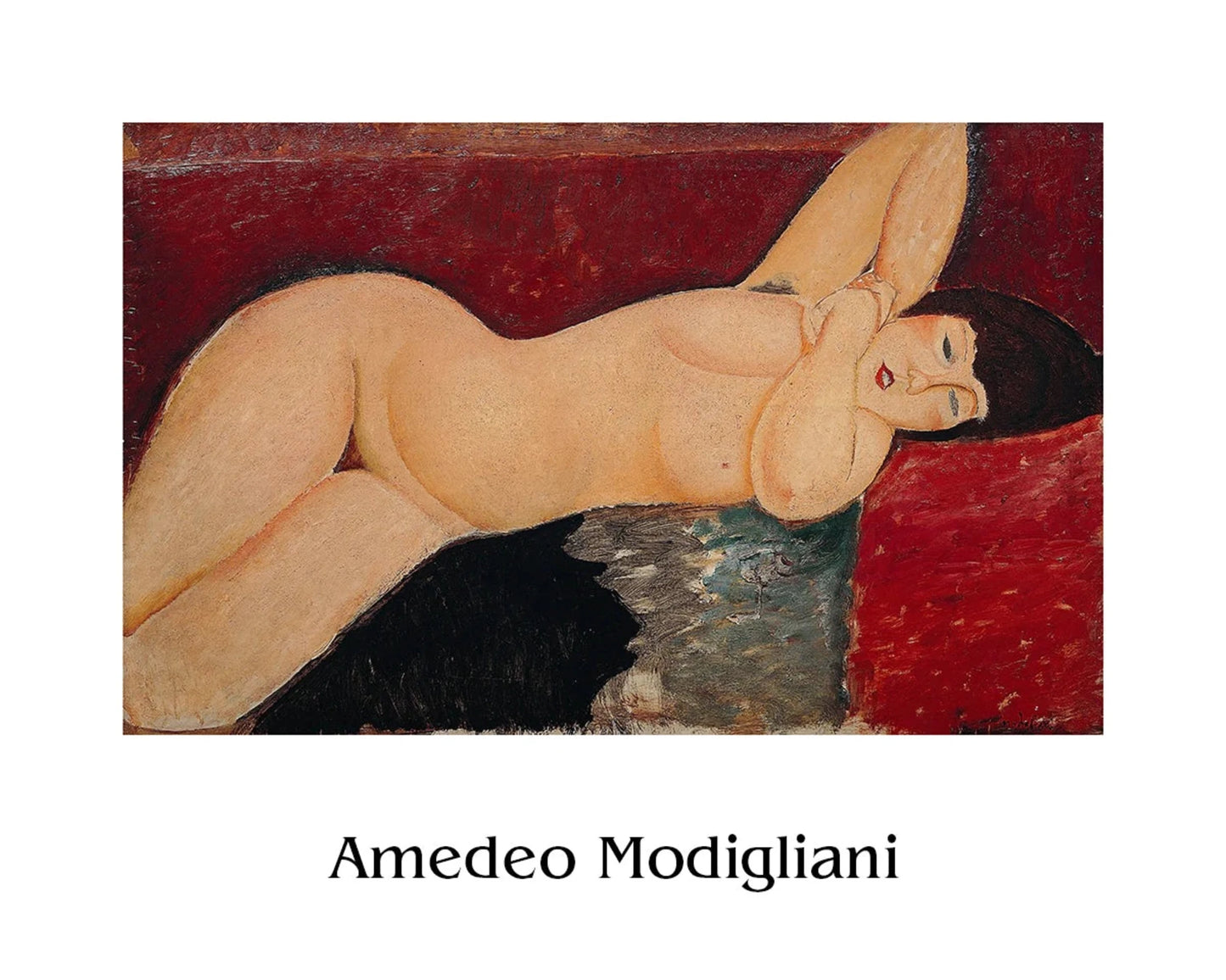 Kunstdruck Amedeo Modigliani Liegender Akt ll 50x40cm