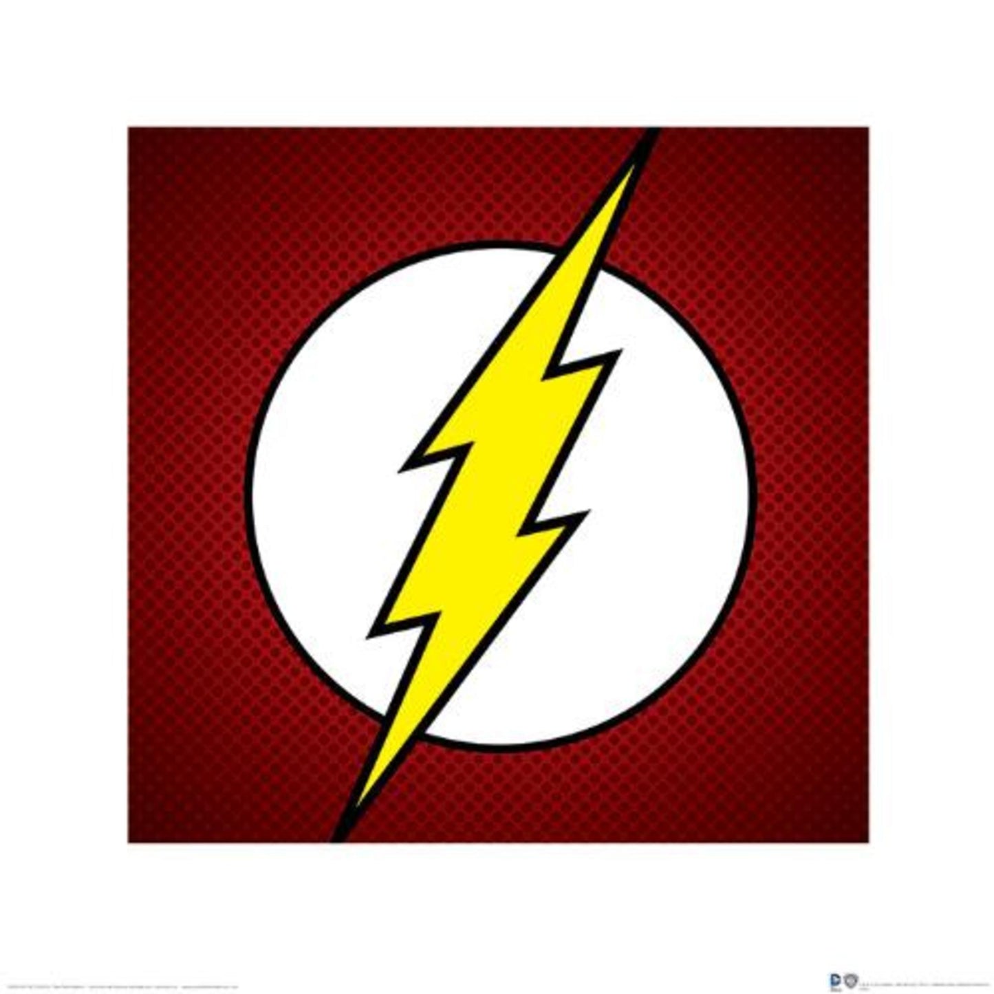 Kunstdruck Dc Comics the Flash Symbol 40x40cm