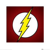 Kunstdruck Dc Comics the Flash Symbol 40x40cm